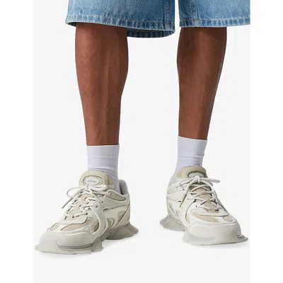 Axel Arigato Mens  Eris Leather And Suede Trainers In White