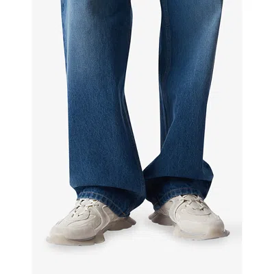 Axel Arigato Mens  Eris Suede Trainers In White