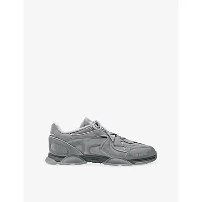 Axel Arigato Mens  Eris Suede Trainers In Gray