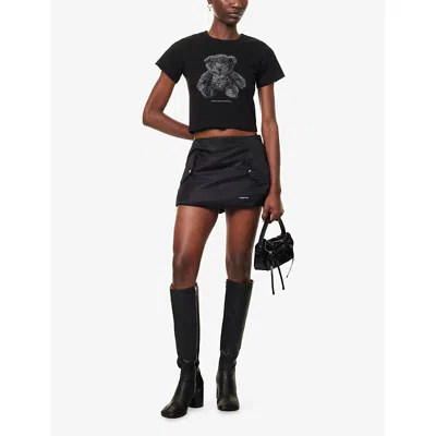 We11 Done Mens We11done Padded Ruched Shell Mini Skirt In Multi