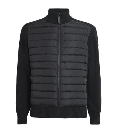 Canada Goose Down-merino Wool Hybridge Puffer Jacket In Black