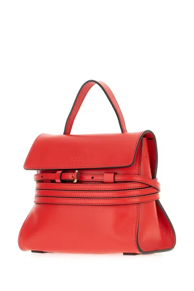 Moschino Small Structured Handbag Top Handle In Red