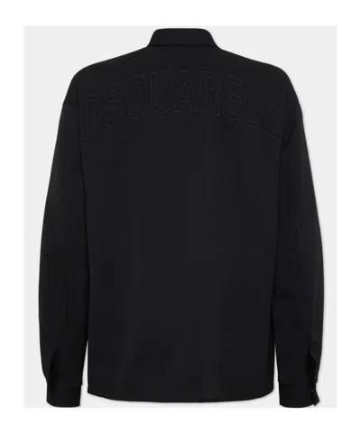 Dsquared2 Wool Coach Jacket In Black