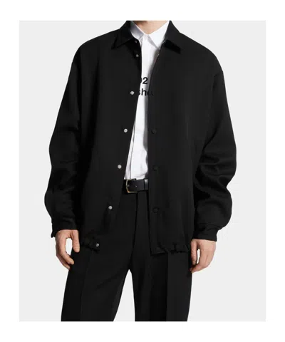 Dsquared2 Wool Coach Jacket In Black