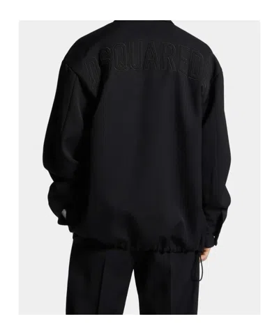 Dsquared2 Wool Coach Jacket In Black