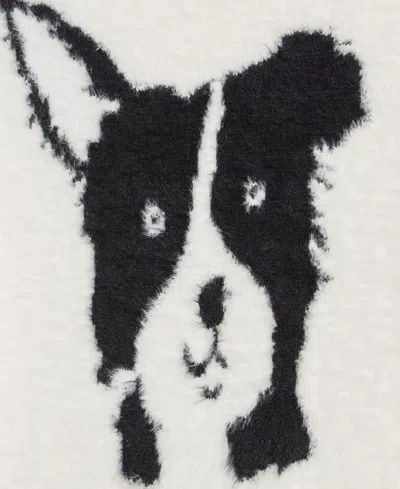 On 34th Womens Eyelash Dog Crewneck Sweater Xxs 3x Macys Exclusive In White