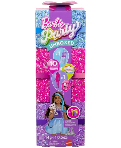 Barbie Party Unboxed Glam Party Series Sparkle Doll Accessories With 10 Surprises In Multi