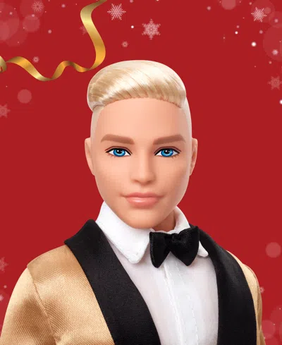Barbie 2025 Holiday Ken Doll Blonde Hair In Multi