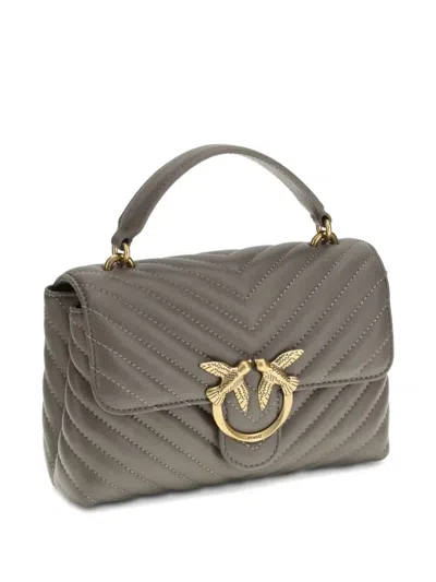 Pinko Love Lady Mini Handbag In Brown