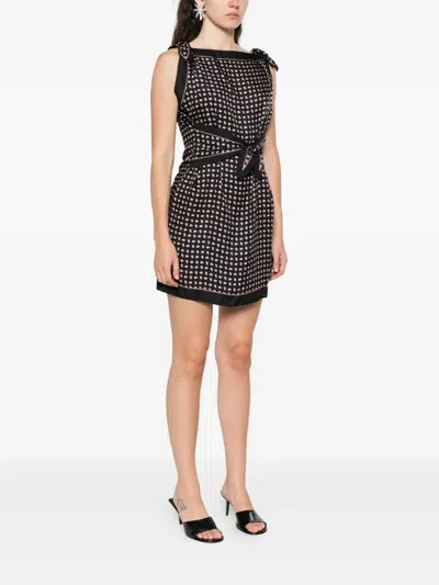 Doen Millane Printed Mini Skirt In Black