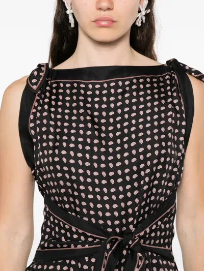 Doen Millane Printed Mini Skirt In Black