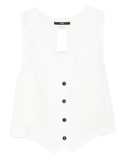 搭扣开合西式马甲