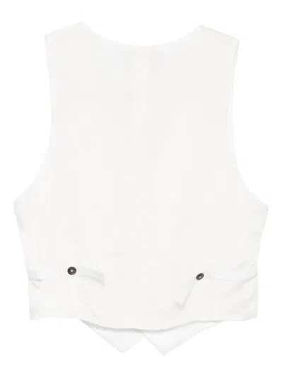 搭扣开合西式马甲