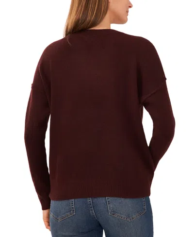 Vince Camuto Crewneck Sweater In Brown
