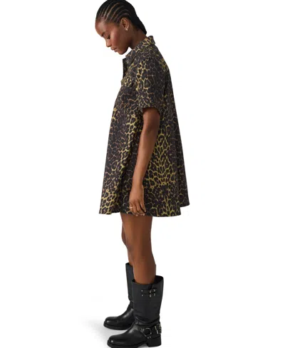 Steve Madden Women's Freddy Short Sleeve Dress In Multi