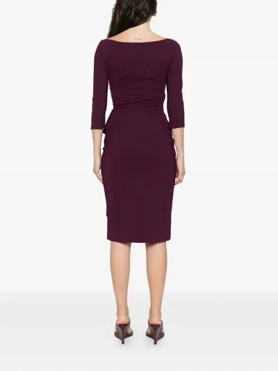 Chiara Boni La Petite Robe Florien Ruffled Wrap Dress In Red