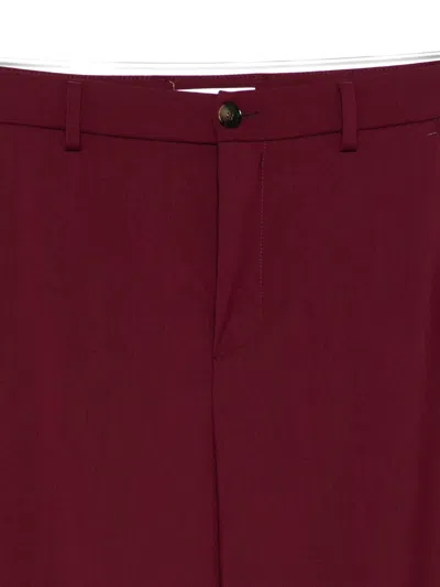 Manuel Ritz Pleat-detailing Bermuda Shorts In Red