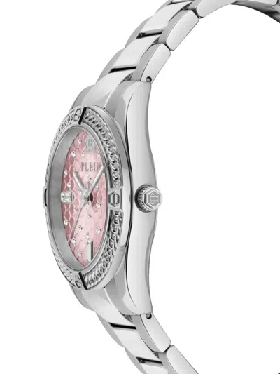 Philipp Plein Plein Icon Chain Crystal Watch In Metallic