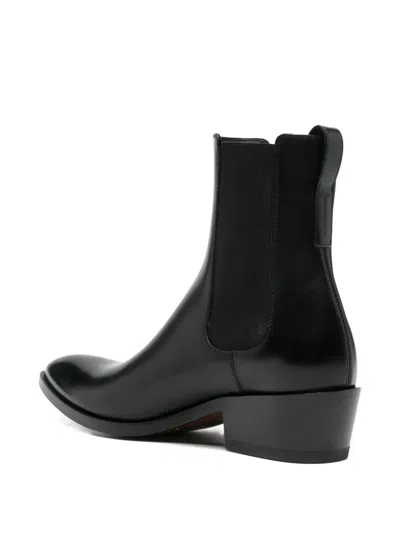 Tom Ford Pointed-toe Chelsea Boots In Black