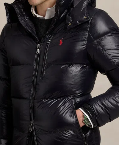 Polo Ralph Lauren El Cap Recycled Nylon Bomber In Black