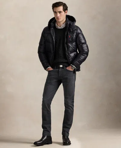 Polo Ralph Lauren El Cap Recycled Nylon Bomber In Black