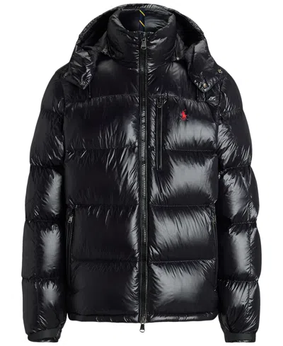 Polo Ralph Lauren El Cap Recycled Nylon Bomber In Black