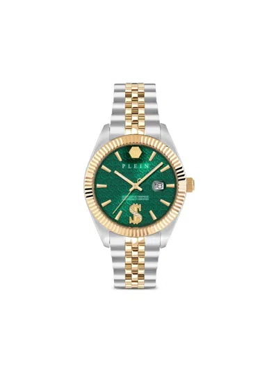 Philipp Plein Date Superlative Crystal Watch In Metallic