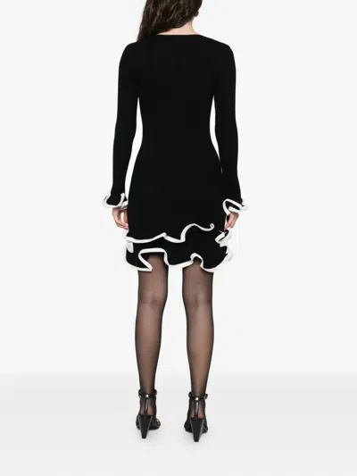 Simkhai Avalon Ruffled Mini Dress In Black