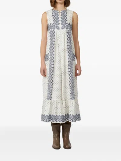 Weekend Max Mara Manila Paisley-print Tiered Midi Dress In Multi
