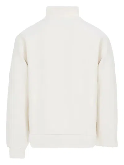 Carhartt Wip Half Zip American Script Sweatshirt In Neutral