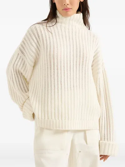 Brunello Cucinelli Cashmere Turtleneck In White