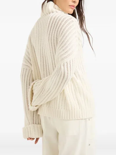 Brunello Cucinelli Cashmere Turtleneck In White