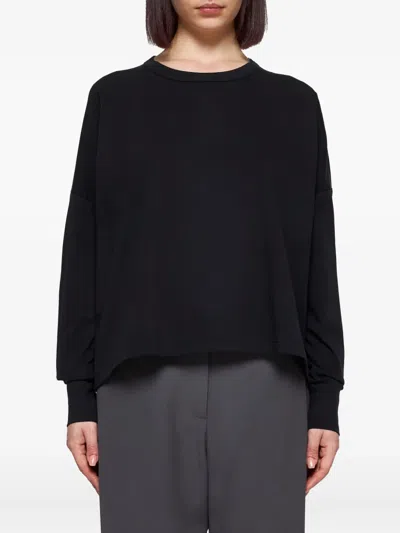 Studio Nicholson Women's Crew Neck Long Sleeve T-shirt In Black