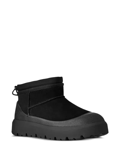Ugg Suede Classic Ultra Mini Weather Hybrid Ankle Boots In Black