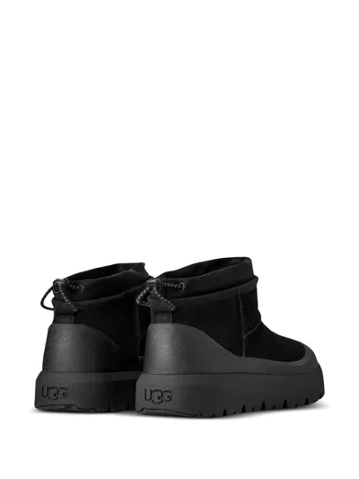 Ugg Suede Classic Ultra Mini Weather Hybrid Ankle Boots In Black