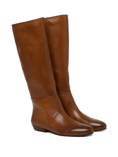 Marsèll Leather Knee-high Boots In Brown