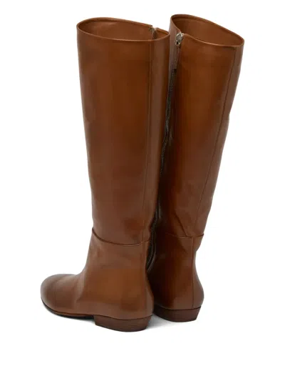 Marsèll Leather Knee-high Boots In Brown