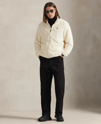 Polo Ralph Lauren Full Zip Jacket In Brown