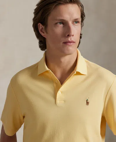 Polo Ralph Lauren Men's Classic Fit Soft Cotton Polo In Yellow