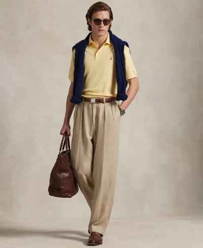 Polo Ralph Lauren Men's Classic Fit Soft Cotton Polo In Yellow