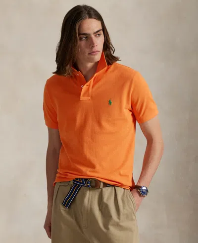 Polo Ralph Lauren T-shirt Collared Short Sleeves In Orange