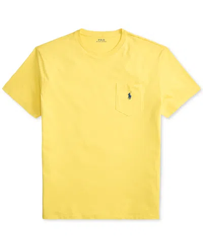 Polo Ralph Lauren Men's Classic-fit Jersey Pocket T-shirt In Yellow
