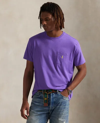 Polo Ralph Lauren Men's Classic-fit Jersey Pocket T-shirt In Purple