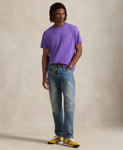 Polo Ralph Lauren Men's Classic-fit Jersey Pocket T-shirt In Purple