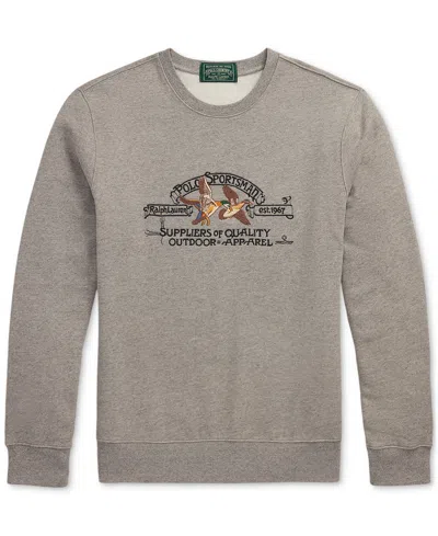 Polo Ralph Lauren Men's Polo Sportsman Fleece Sweatshirt In Gray