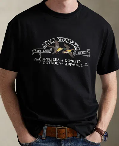 Polo Ralph Lauren Men's Polo Sportsman Duck T-shirt In Black