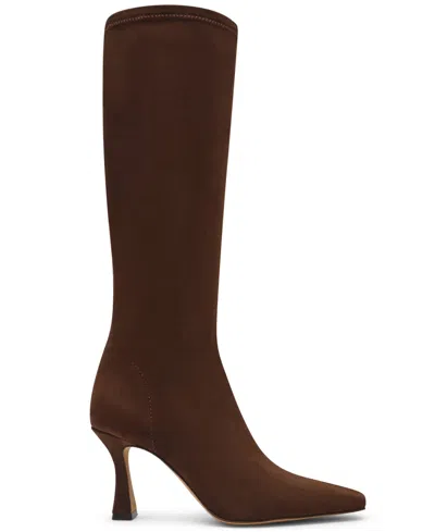 Steve Madden Women's Flute Wide-calf Knee-high Dress Boots In Brown