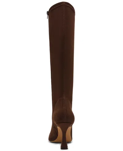 Steve Madden Women's Flute Wide-calf Knee-high Dress Boots In Brown