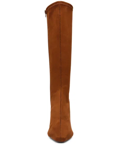 Steve Madden Womens Flute Knee High Dress Boots Regular Wide Calf In Brown
