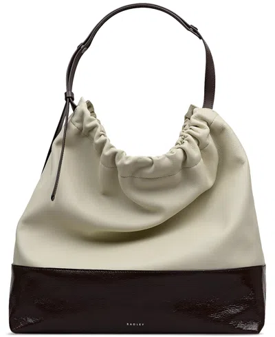 Radley London The Portobello Large Leather Drawstring Shoulder Bag In Neutral